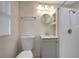 Bright bathroom features a shower, vanity, and toilet at 8413 N Hamner Ave # A, Tampa, FL 33604
