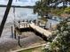 View of shared dock over the lake at 10500 77Th Ter # 232, Seminole, FL 33772