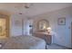 Spacious bedroom featuring neutral tones, a ceiling fan, and coordinated furnishings at 2131 Ridge S Rd # 132, Largo, FL 33778