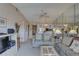 Cozy living room with comfortable seating and a view into the dining area at 2131 Ridge S Rd # 132, Largo, FL 33778