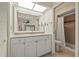 Bright bathroom features granite countertops and a separate shower room at 2576 Laurelwood Dr # 13C, Clearwater, FL 33763