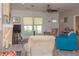 Bright living room with fireplace, large windows and neutral paint at 313 Jefferson S Ave, Oldsmar, FL 34677