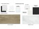 Interior selections showcasing flooring, countertop, cabinet, backsplash, and paint color options at 322 Holly Bank Ave, Nokomis, FL 34275