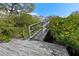Dock with access to water, framed by lush greenery at 3327 Pineview Dr, Holiday, FL 34691