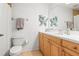 Bathroom with a single vanity, a toilet, and a shower-tub combo at 3805 Gulf Blvd # 404, St Pete Beach, FL 33706