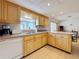 Bright kitchen featuring wooden cabinets, white appliances, and a stainless steel sink at 504 Cara Ct # 504, Largo, FL 33771