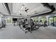Community fitness center featuring modern exercise equipment and ample natural light at 5622 Silverside Pine Ct, Lakewood Ranch, FL 34211