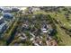 A beautiful aerial shot of a community with mature landscaping and multiple swimming pools at 700 Starkey Rd # 1111, Largo, FL 33771