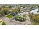 Aerial view of Bay Crest Park community boat ramp, canal and waterfront neighborhood at 8448 Flagstone Dr, Tampa, FL 33615