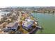 Home's prime waterfront location offers scenic views and easy access to boating and water activities at 13 Bellevue Dr, Treasure Island, FL 33706