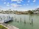 Water view of neighborhood waterfront homes with private docks, perfect for boating enthusiasts at 13 Bellevue Dr, Treasure Island, FL 33706