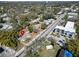 Aerial shot of home on a tree-lined street in a well-connected neighborhood at 2606 N Boulevard, Tampa, FL 33602