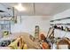 Spacious garage featuring white brick walls and ample storage, perfect for car enthusiasts and home projects at 2606 N Boulevard, Tampa, FL 33602