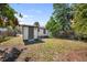 Large backyard with lush greenery at 3765 21St S Ave, St Petersburg, FL 33711