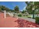 Well-manicured grounds featuring a gazebo and stone staircase at 820 Druid S Rd, Clearwater, FL 33756