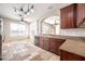 Open-concept kitchen with stainless steel appliances and ample counter space at 9224 Lost Mill Dr, Land O Lakes, FL 34638