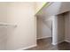 Spacious walk-in closet with carpet and built-in shelving provides ample storage space at 9224 Lost Mill Dr, Land O Lakes, FL 34638