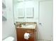 Bathroom featuring a vanity with granite countertop and tile flooring at 10131 Lake Oak Cir, Tampa, FL 33624