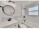 Bright bathroom featuring a tub, vanity, and tile at 1054 W Baffin Dr, Venice, FL 34293
