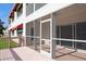 Inviting screened porch, perfect for outdoor relaxation at 1400 Water View W Dr # 102, Largo, FL 33771