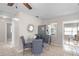 This dining area features access to the kitchen and adjacent rooms with seating for four at 350 51St N Ave, St Petersburg, FL 33703