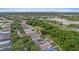 Beautiful aerial view of the neighborhood highlighting the manicured lawns and inviting home exteriors at 7842 Carriage Pointe Dr, Gibsonton, FL 33534