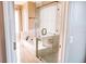 Bright bathroom features glass shower, soaking tub and updated fixtures at 8556 Tidal Bay Ln, Tampa, FL 33635