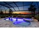 Beautiful pool and spa with sunset views at 809 Seascape Pl, Sarasota, FL 34240