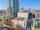 An aerial shot of the condo showing the rooftop features and surrounding buildings at 101 N 12Th St # 306, Tampa, FL 33602