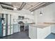 Modern kitchen with stainless steel appliances, modern finishes, and an island at 101 N 12Th St # 306, Tampa, FL 33602