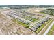 An aerial view of the completed homes and some future development in the Balm Grove community at 13162 Goldstone Ct, Wimauma, FL 33598