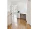 Hallway showing built-in desk space for a study area outside bedrooms at 14542 Mirabelle Vista Cir, Tampa, FL 33626