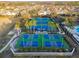 A view of the community tennis and pickleball courts, perfect for outdoor recreation at 14542 Mirabelle Vista Cir, Tampa, FL 33626
