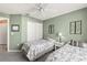 Bright bedroom with two twin beds, neutral colors, and closet at 2469 Nantucket Harbor Loop # 123, Sun City Center, FL 33573