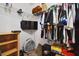 Walk-in closet with shelves and hanging racks at 501 Washita Stone Dr, Ruskin, FL 33570