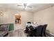 Inviting dining room with laminate flooring and a view into the adjacent kitchen at 9048 94Th St, Seminole, FL 33777