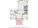 Floor plan showing the layout of the house including bedrooms, living room, kitchen, dining area and screened porch at 9048 94Th St, Seminole, FL 33777