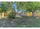 Expansive backyard with mature trees, a well-maintained lawn, and a wooden privacy fence at 10323 107Th N Ave, Largo, FL 33773