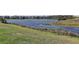 Spacious backyard featuring a serene lake view, enhancing the property's appeal with natural beauty at 11424 Drifting Leaf Dr, Riverview, FL 33579