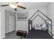 bedroom showcasing a unique loft bed design and neutral color palette at 15613 Charr Island St, Sun City Center, FL 33573