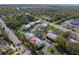 Aerial view of condo complex with arrow pointing to one of the units at 2087 Hunters Glen Dr # 126, Dunedin, FL 34698