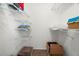 Walk-in closet with shelving for optimal storage, perfect for organizing your wardrobe and more at 2087 Hunters Glen Dr # 126, Dunedin, FL 34698