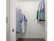 Walk-in closet with hanging storage, allowing ample room for clothing and accessories at 2087 Hunters Glen Dr # 126, Dunedin, FL 34698
