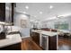 Spacious kitchen with an island, stainless steel appliances, and abundant cabinet space at 2270 Spring Lake Ct, Clearwater, FL 33763