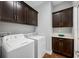 Well-organized laundry room with plentiful cabinets and modern appliances at 2270 Spring Lake Ct, Clearwater, FL 33763
