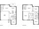 Detailed floor plan showcasing the layout of the first and second floors, including room dimensions at 2935 Gardiner Ln, Zephyrhills, FL 33541