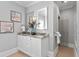 Bathroom featuring double sinks and vanity at 3801 Bayshore Blvd, Tampa, FL 33611