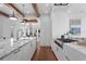 Gourmet kitchen with marble countertops, custom cabinetry, and chef-grade appliances at 3801 Bayshore Blvd, Tampa, FL 33611