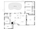 Detailed floor plan showing layout of bedrooms, bathrooms, kitchen and swimming pool at 4301 50Th S Ter, St Petersburg, FL 33711