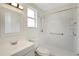 Bathroom featuring a sink, toilet, and shower at 5813 18Th S Ave, Gulfport, FL 33707